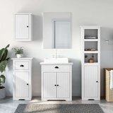 vidaXL Komplet kopalniškega pohištva 4-delni BODO bela trdna borovina | Shoptok.si