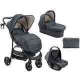 Kikka Boo kolica selina premium 3in1 set sa i-size auto sedištem i tvrdom korpom dark grey Cene