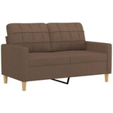  2-dijelni set sofa s jastucima smeđi od tkanine | shoptok.hr