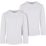 Urban Classics Boys' T-Shirt Pocket - 2 Pack White+White | shoptok.hr