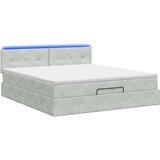  od pjene s madracem i LED-om Svjetlosiva 160 x 200 cm | shoptok.hr