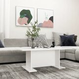 Stolić za kavu bijeli 103,5 x 60 x 40 cm od konstruiranog drva | shoptok.hr