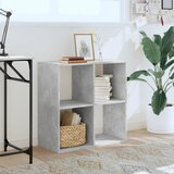  Regal za knjige boja betona 68,5x32x68,5 cm konstruirano drvo | Eponuda.com
