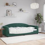 The Living Store Raztegljiva postelja temno zelena 90x200 cm žamet - Raztegljiv Kavč, (21490668) | Shoptok.si