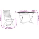 vidaXL 7-delni set vrtne jedilnice trda lesena akacija | Shoptok.si