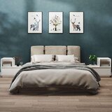  Noćni ormarići 2 kom bijeli 60x34x51 cm od masivne borovine | shoptok.hr