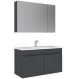Hanah home Kupatilski ormarić sa umivaonikom i ogledalom (2 komada) Tivoli 100 696 | Eponuda.com