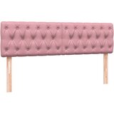 Box Spring krevet s madracem i LED ružičasti 160x220 cm baršun | shoptok.hr