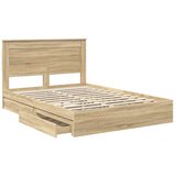  Krevet s od storage Sonoma hrast 140 x 200 cm Konstruirano drvo | shoptok.hr