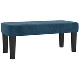Box spring krevet s madracem tamnoplavi 90x190 cm baršunasti | shoptok.hr