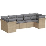  7-dijelni set vrtnih sofa od poliratana s jastucima bež | shoptok.hr