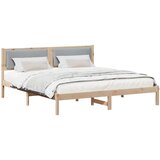  Krevetna konstrukcija s uzglavljem Svijetlo siva 200 x 200 cm | Eponuda.com