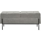 XORA KLOP BREZ NASLONA, kovina, tekstil, leseni material siva, črna | Shoptok.si