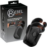 Rebel Pulsating & Vibrating Masturbator with Opening & Closing Arms Black Cene