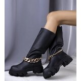 D/CEO Black patent leather insulated boots Campi | Shoptok.si