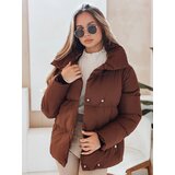 DStreet Kurtka zimowa damska pikowana LARO damska brązowa | Shoptok.si