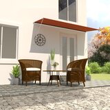 vidaXL tenda na uvlačenje 350 x 150 cm narančasto-smeđa Cijene