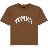 Tommy Hilfiger VARSITY RAISED PRINT TEE SS Smeđa Cijene