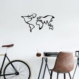 Wallity Dekorativni metalni zidni dodatak World Map 15 | Eponuda.com
