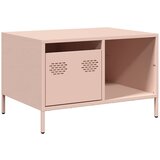 Maison Chic Klubska mizica - kavna mizica - Nizka mizica roza 68,5x50x43,5 cm valjano jeklo, (21753278) Cene