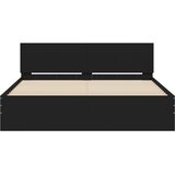  Okvir za krevet s uzglavljem crni 150x200 cm | shoptok.hr