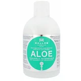 Kallos Cosmetics aloe vera šampon za jačanje i volumen kose 1000 ml oštećena bočica za žene