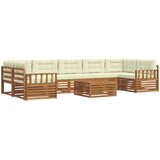  Set vanjskih sofa 8 kom. Prirodna i krem | shoptok.hr