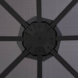  Sjenica sa zastorom aluminijska 3 x 3 m crna | shoptok.hr