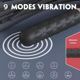 Sex HD Bloody Mary - Vodoodporni vibrator in bič z možnostjo polnjenja (črn) | Shoptok.si