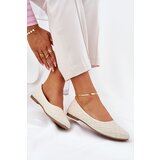 Boto Ladies Flat Ballerinas With Glitter Gold Tatorelis | shoptok.hr