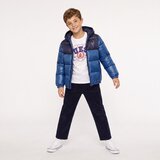 Guess Puhovke POLYESTER HOODED LS PUFFER JACKET Modra | Shoptok.si