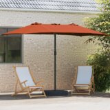  Vrtni suncobran Terakota 385 x 209 x 244 cm tkanina | shoptok.hr