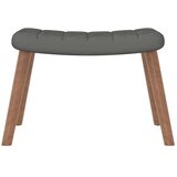  Stolica za ljuljanje s osloncem za noge tamnosiva baršunasta | shoptok.hr