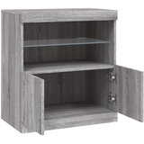  Komoda s LED svjetlima boja sivog hrasta 60 x 37 x 67 cm | shoptok.hr