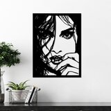 Wallity zidna dekoracija mirabella, 56 x 42 cm, crna | ePonuda.com