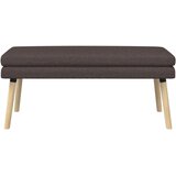  Klupa s dvostrukim slojem Tamno smeđa 110 x 40 x 47 cm Tkanina | shoptok.hr