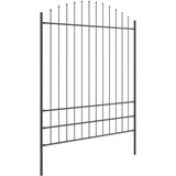  Ograda za vrt s lukovima Siva 13 6x2 m Čelik | shoptok.hr