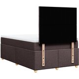  Krevet s oprugama i madracem tamnosmeđi 120 x 200 cm od tkanine | shoptok.hr