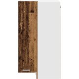 Viseći ormarić s pohranom Stari drvo i bijela 57 x 57 x 100 cm | shoptok.hr