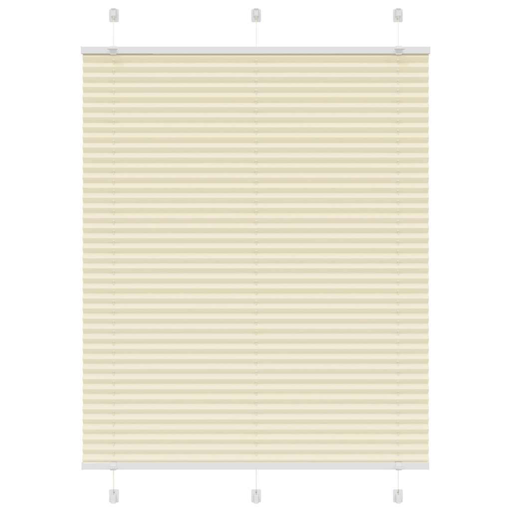 vidaXL Plisirana žaluzija Cream 110x100 cm Širina tkanine 109,4 cm | Shoptok.si