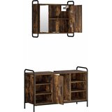  Set ormarića za kupaonicu 2 kom. Dimljeni hrast | shoptok.hr