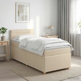  Boxspring krevet s madracem Krem 90 x 190 cm Tkanina - Krem 90 x 190 cm Dizajn linija | shoptok.hr