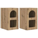  Noćni ormarić 2 pcs Umjetnički hrast 29,5 x 33,5 x 50 cm | shoptok.hr