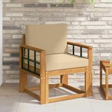  Set vanjskih sofa Čvrsto drvo akacije i poliester | shoptok.hr