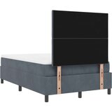 vidaXL Kutni krevet s madracem Tamnosiva 120x200 cm Baršun | shoptok.hr