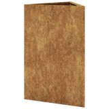 vidaXL Vrtna sadilica trokutasta 50 x 43 x 75 cm od čelika COR-TEN | shoptok.hr