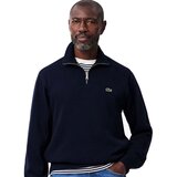 Lacoste Zip-Up High Neck Interlock Sweatshirt Navy Blue Plava | shoptok.hr