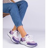 Gemre Purple women's sneakers with a gold insert Ezela | Shoptok.si
