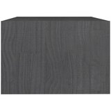  Stolić za kavu sivi 75 x 50 x 33,5 cm od masivne borovine | Eponuda.com