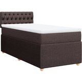 Maison Chic Box spring postelja - Vzmetna postelja z vzmetnico temno rjav 90x190 cm blago SL22888, (21892088) Cene